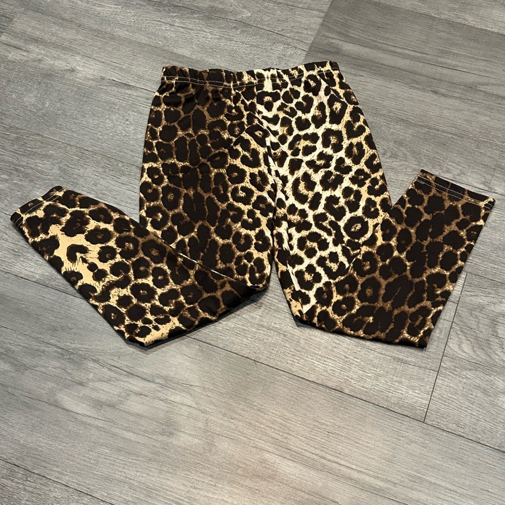Girls SHEIN animal print leggings size 7y - Picture 2 of 7